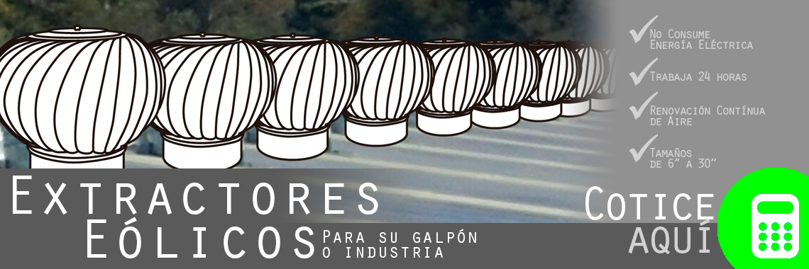 Extractores eólicos